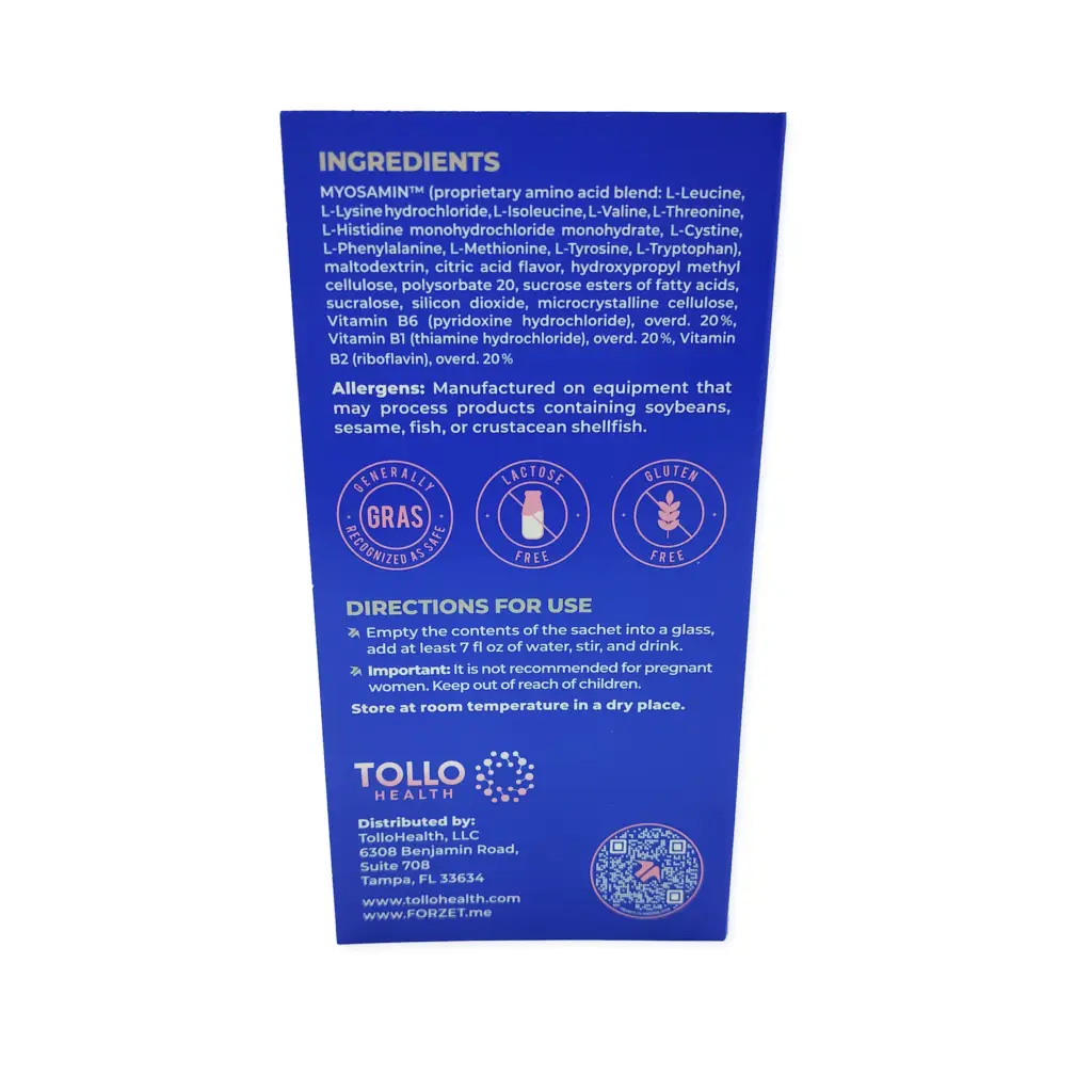 forzet sample back packaging